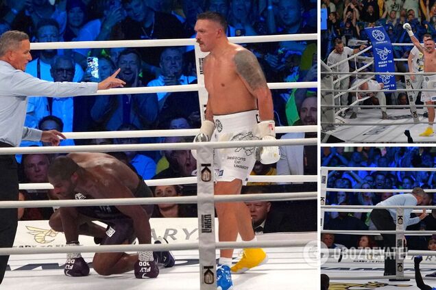 Усик – Дюбуа: стало известно, кто побеждал по очкам на момент остановки боя