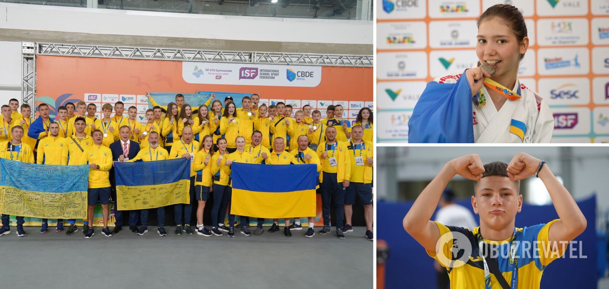 Учнівська збірна України здобула 38 медалей на Всесвітній Гімназіаді U15