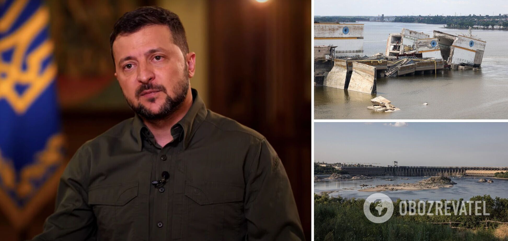 'Без цієї води не буде життя': Зеленський пообіцяв, що Україна відновить Каховську дамбу