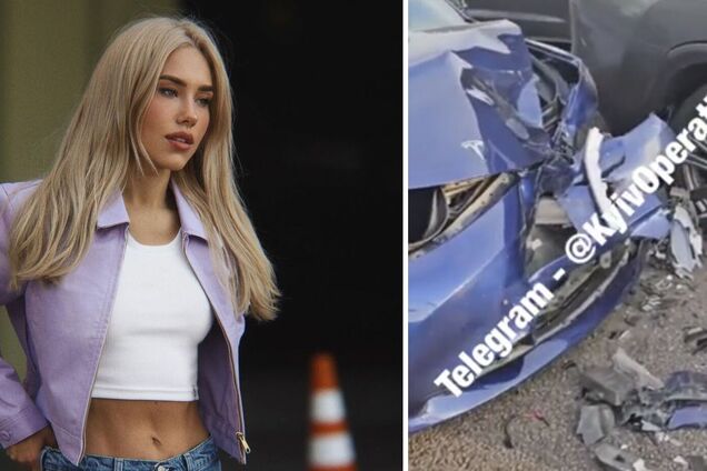 'Готова нести відповідальність': Даша Квіткова виступила із заявою після масштабної ДТП, в яку потрапила в Києві. Відео