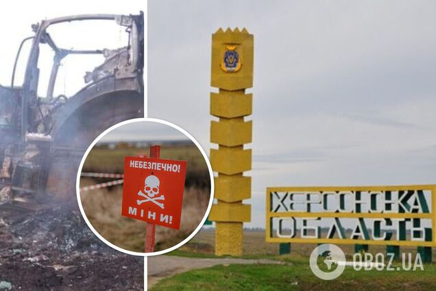 На Херсонщині тракторист підірвався на міні і загинув, ще одного поранено