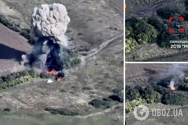 Влаштували 'феєрверк': Залужний показав, як воїни ЗСУ знищили ворожу гаубицю 'Мста-С' за допомогою дрона. Відео