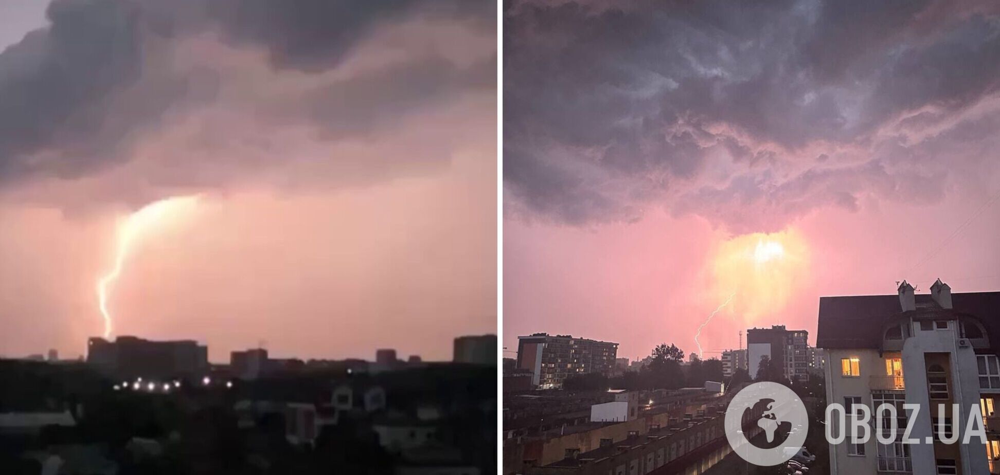 Після спеки Львів накрила потужна гроза. Фото і відео