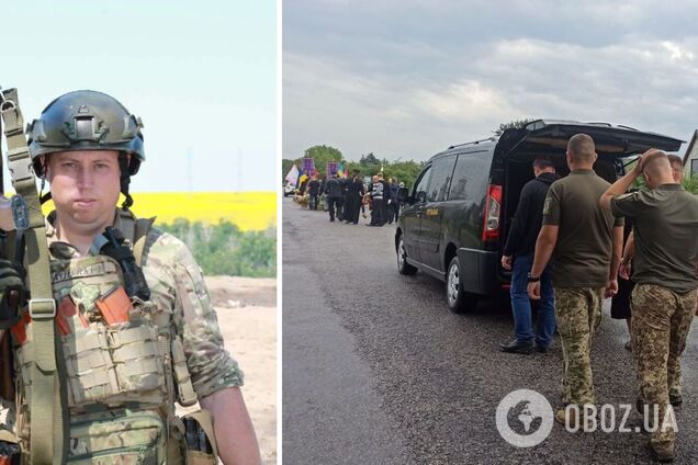 Без батька лишилася маленька донька: на Прикарпатті попрощалися із прикордонником, який загинув у боях за Україну. Фото