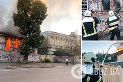 В Киеве на Подоле горел памятник архитектуры: полиция расследует факт умышленного поджога. Фото