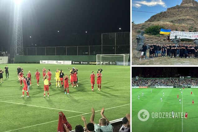 Украинский хит про Путина попал в прямой эфир в Лиге конференций. Видео