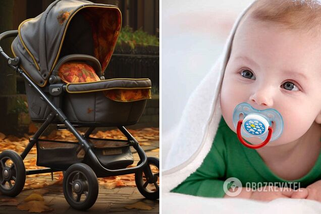Как назвать на украинском 'пустышку' и 'коляску': правильные варианты