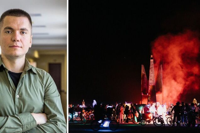 На всемирно известном фестивале Burning Man в США сожгли инсталляцию из Украины: Виталий Дейнега рассказал о ее символизме. Видео