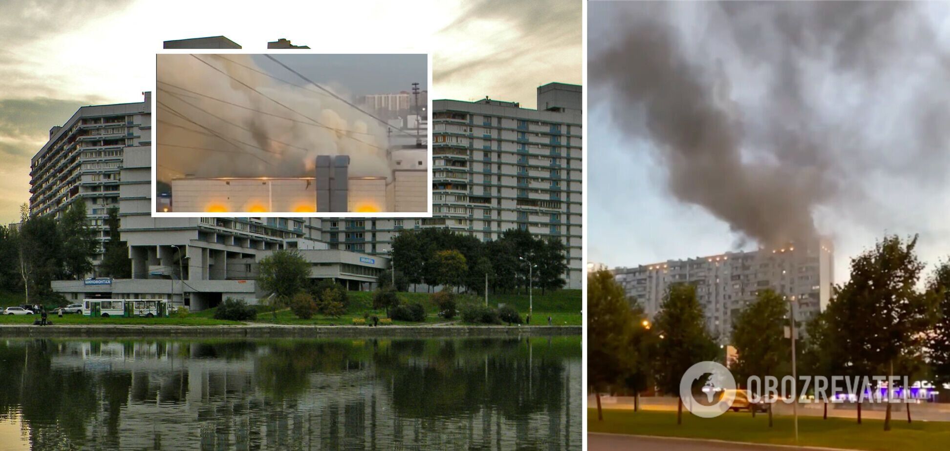 Москва знову палає: горять верхні поверхи будинку в Чертанові. Відео