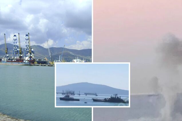 Після атаки дронів на Новоросійськ перекинувся на бік один із російських кораблів: його буксирують до берега – ЗМІ