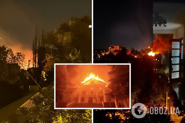 У Донецьку пролунали вибухи: над містом видніється заграва. Фото і відео