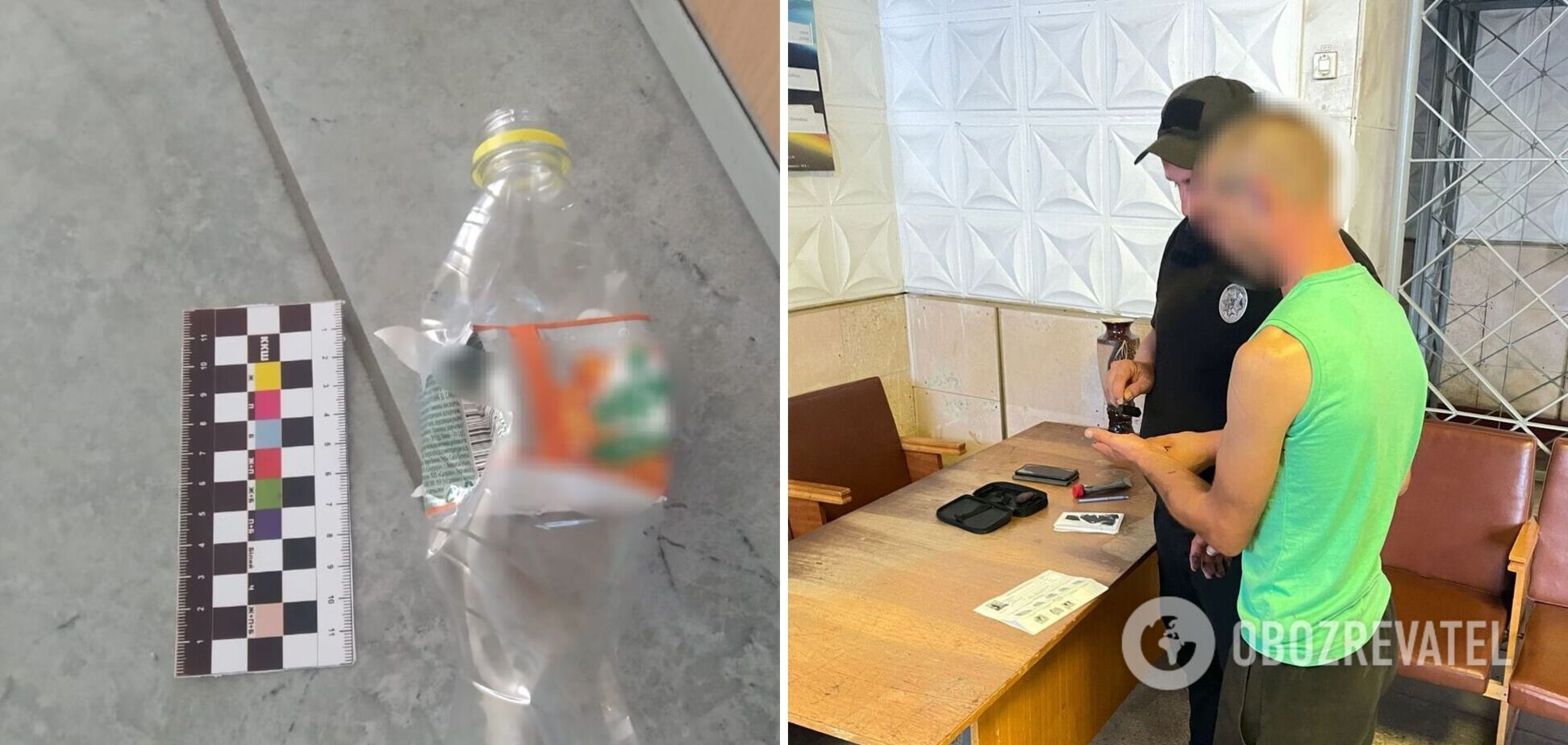 Облил бензином кассиршу и попытался поджечь банк: в Винницкой области полицейские задержали злоумышленника. Фото и видео