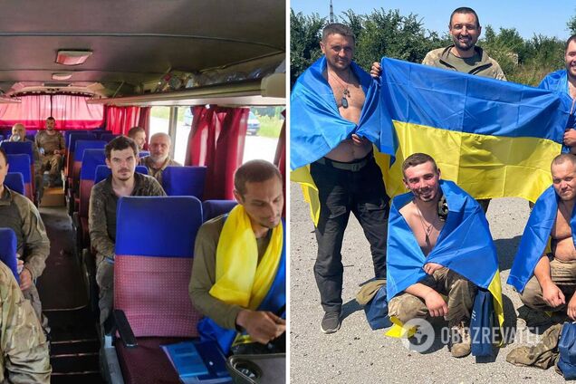 В Україну з полону повернулися ще 22 українських воїни: найстаршому – 54 роки, наймолодшому – 23. Фото і відео