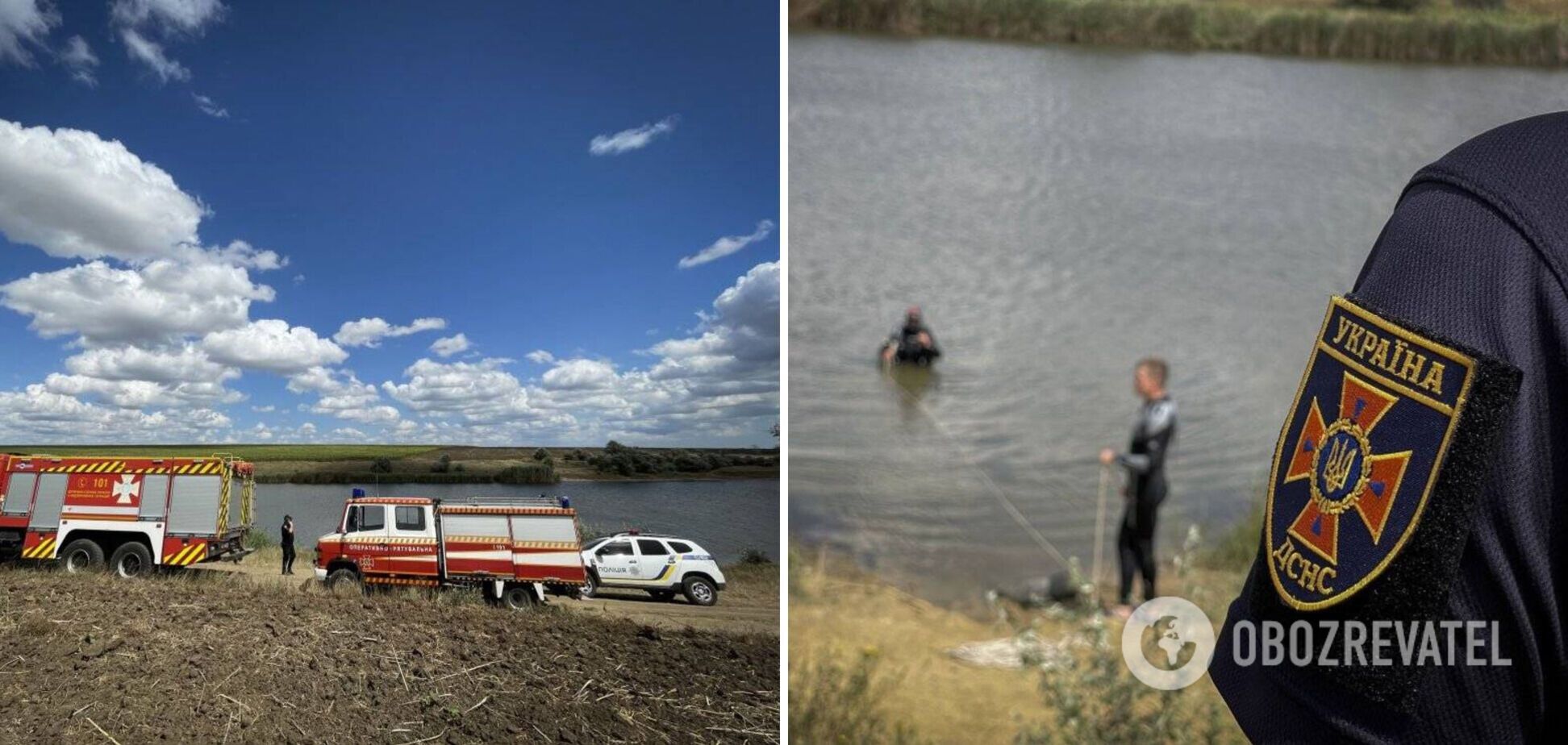 На Одещині чоловік потонув у ставку, намагаючись врятувати своїх онучок. Фото і відео