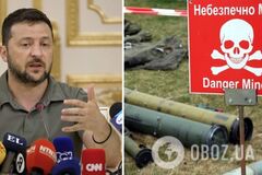 В Україні заміновано 200 тисяч кв. км територій: Зеленський розповів про страшні наслідки війни. Відео