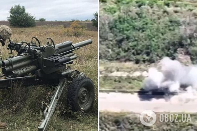 'Феєрверк' вдався: нацгвардійці знищили ворожий міномет разом із БК на Бахмутському напрямку. Відео