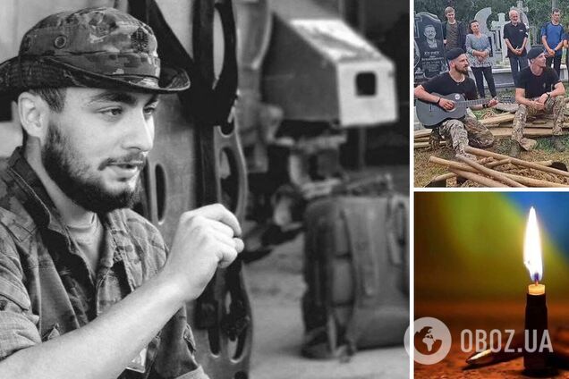 'Сердце разрывается': побратимы на могиле погибшего 20-летнего защитника исполнили его любимую песню. Видео