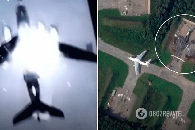 Дрони були націлені на паливні баки: з'явилися нові знімки знищених та пошкоджених літаків на аеродромі у Пскові 