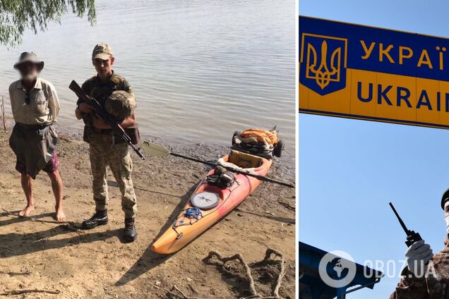 Заблудився: на Одещині прикордонники затримали 61-річного каліфорнійця на каяку. Фото