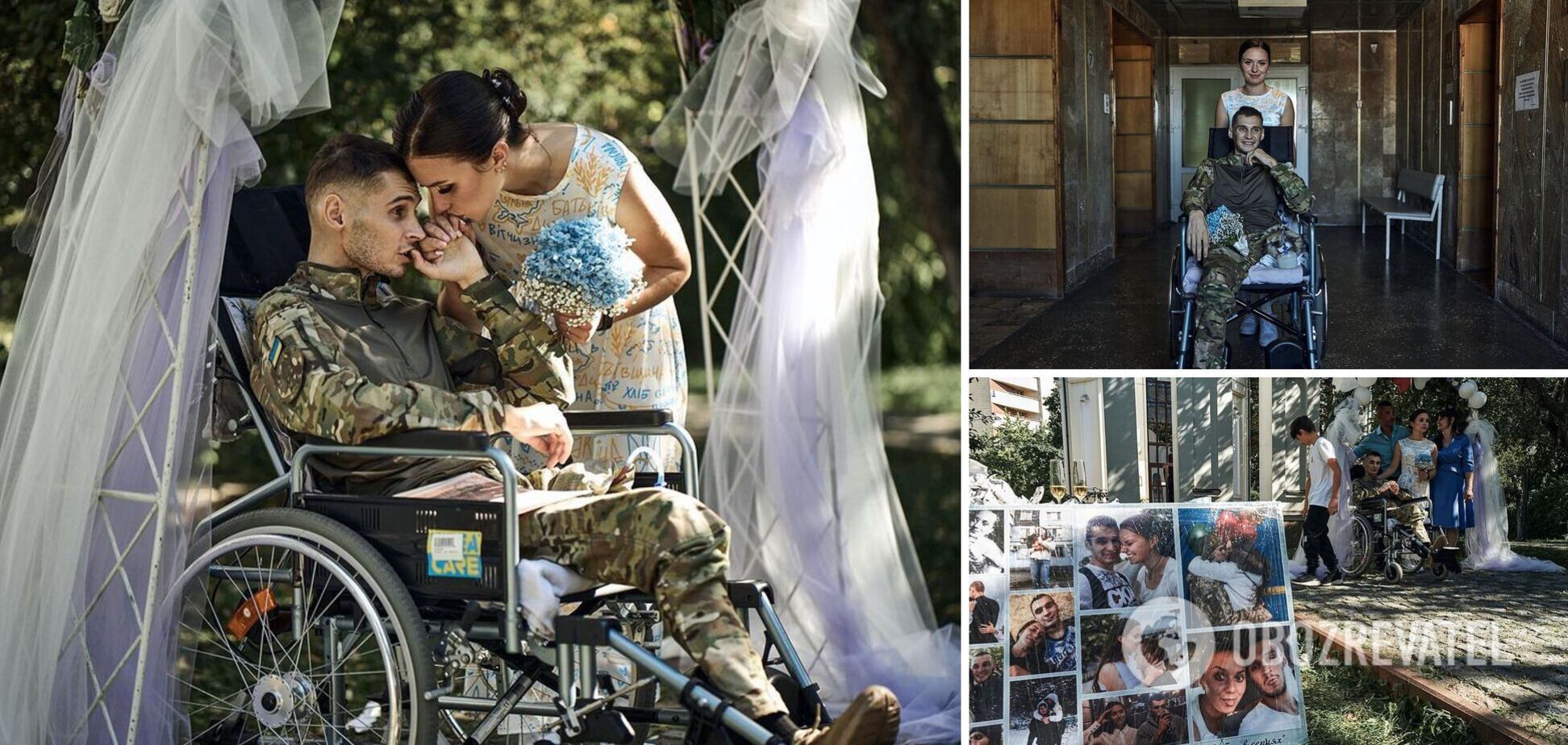 Военный решил не откладывать свадьбу и женился на любимой прямо в госпитале. Фото