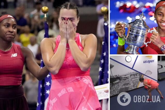 19-річна тенісистка, яка підтримала Україну, перемогла Соболенко у фіналі US Open. Білоруска від злості 'злетіла з котушок'. Відео