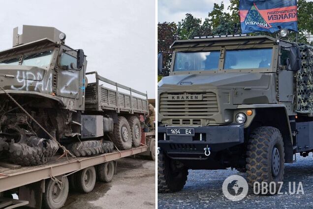 Спецпідрозділ 'Кракен' отримав відновлену трофейну бронемашину 'Торнадо-У'. Фото
