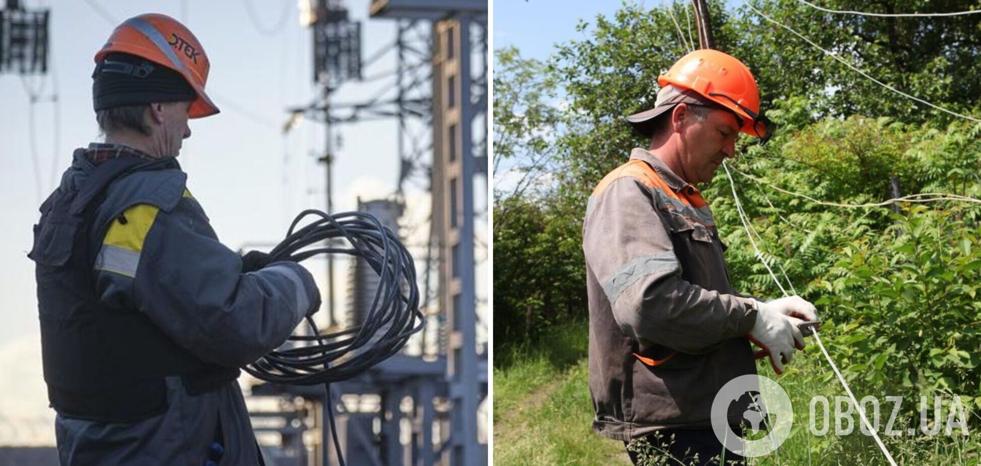 За неделю энергетики ДТЭК после обстрелов возобновили электроснабжение 38 тыс. семей на Донетчине и Днепропетровщине