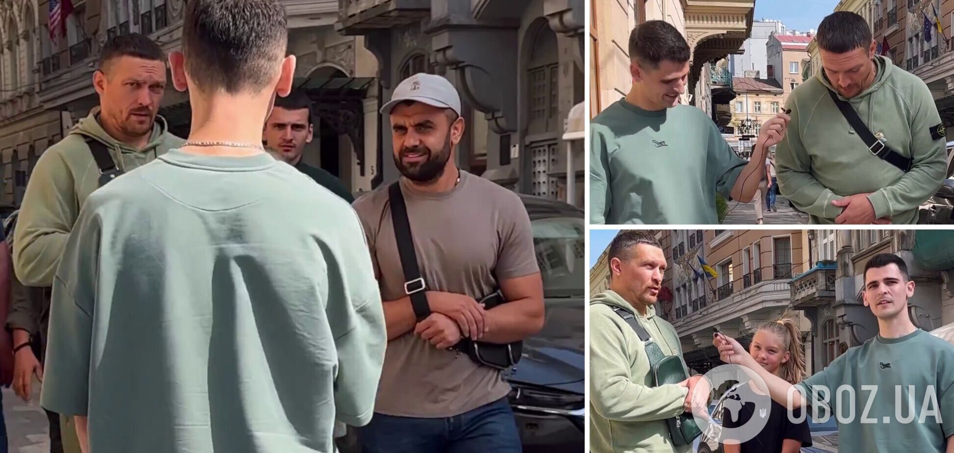 Карма зловив Усика на вулиці. Боксер зізнався у 'підробці'. Відео