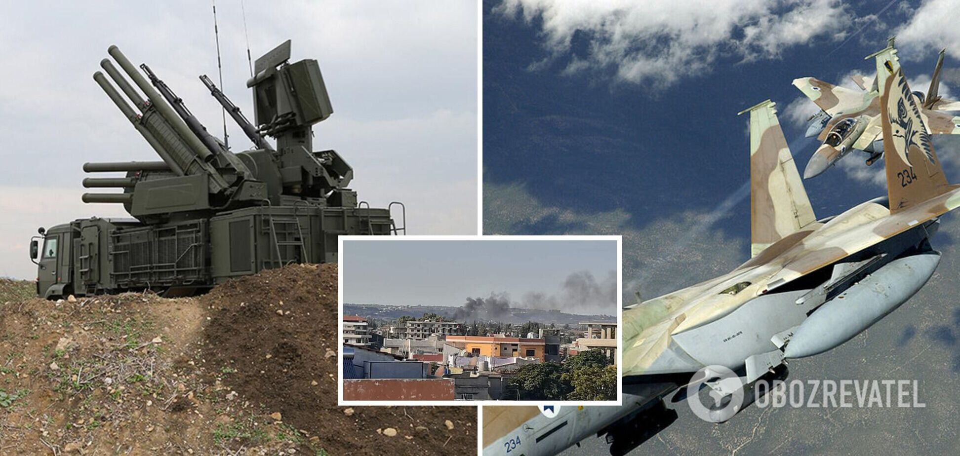 Ізраїльські винищувачі завдали удару по об'єктах ППО Сирії. Фото і відео