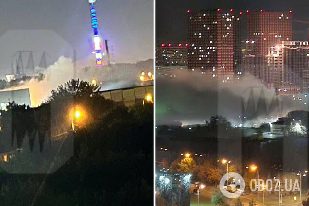 Москву атакували безпілотники: місцеві жителі фіксували вибухи, полум'я і дим. Фото та відео
