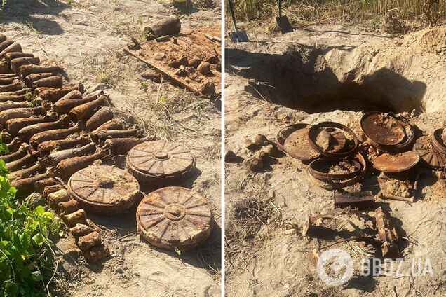 Копала картоплю: мешканка Житомира викопала на городі 85 мін та 8 гранат часів Другої світової. Фото