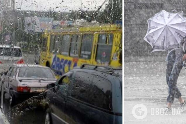 Часть Киева покрыла мощная гроза. Видео