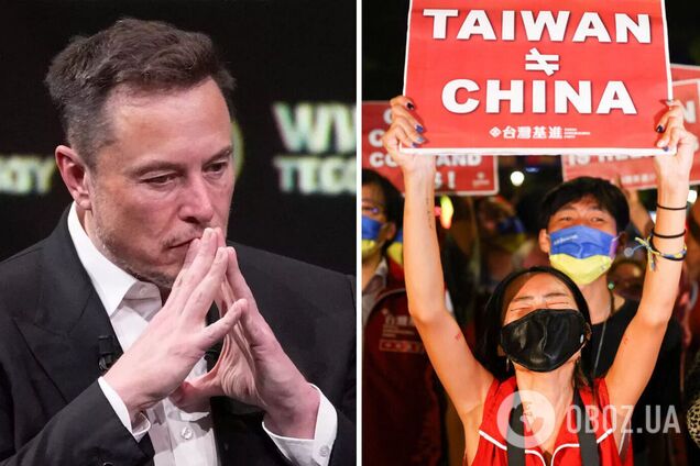 Маск потрапив у скандал, зробивши заяву щодо конфлікту Китаю та Тайваню.