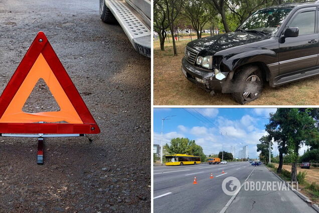 Произошла авария с участием трех транспортных средств