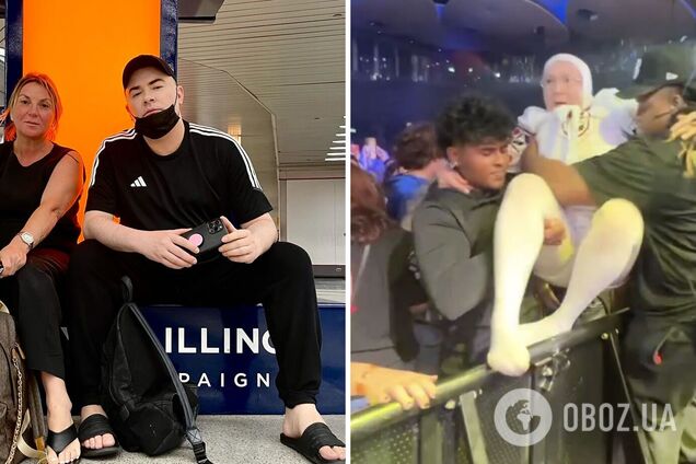 'Мама' Вєрки Сердючки без спідниці полізла в зал через огорожу на концерті в Торонто, чим не на жарт налякала охоронців. Відео