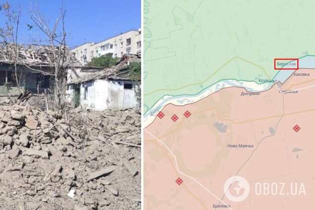 Россияне обстреляли Берислав на Херсонщине: попали в многоквартирный дом, ранена женщина