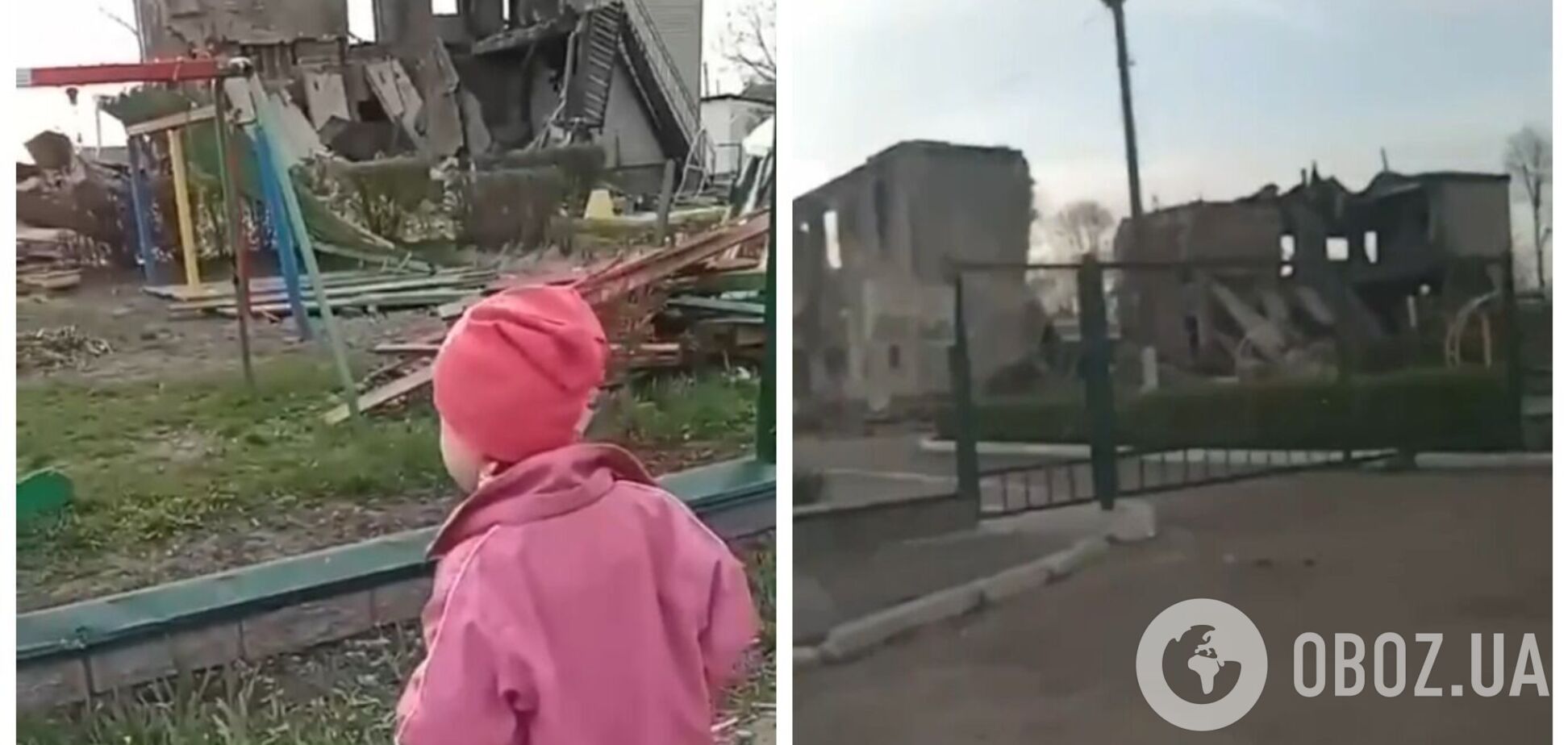 'Видео, от которого разрывается сердце': сеть взбудоражили кадры с реакцией девочки на разрушенный оккупантами детсад
