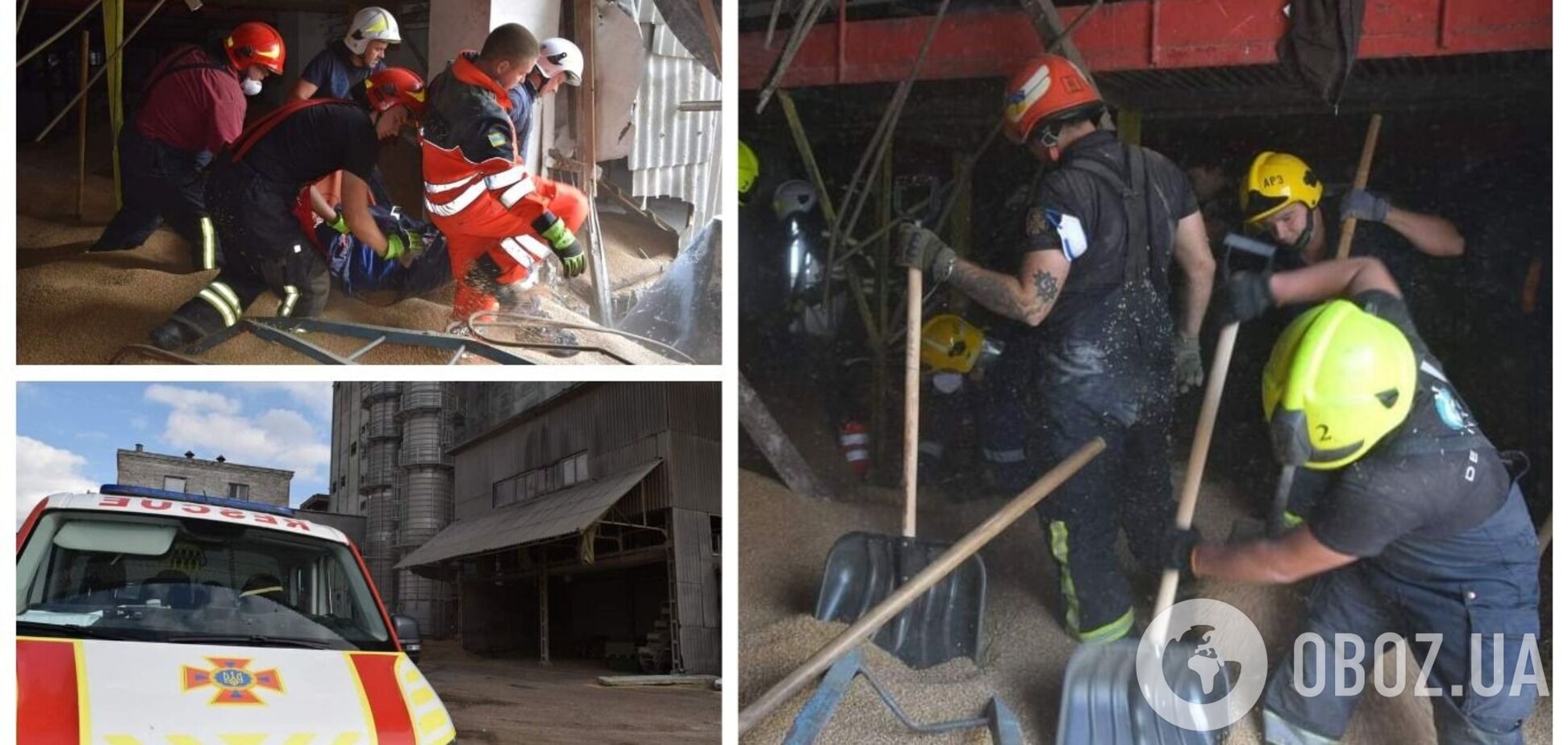 У Чернігові трьох людей засипало зерном на смерть: деталі трагедії. Фото