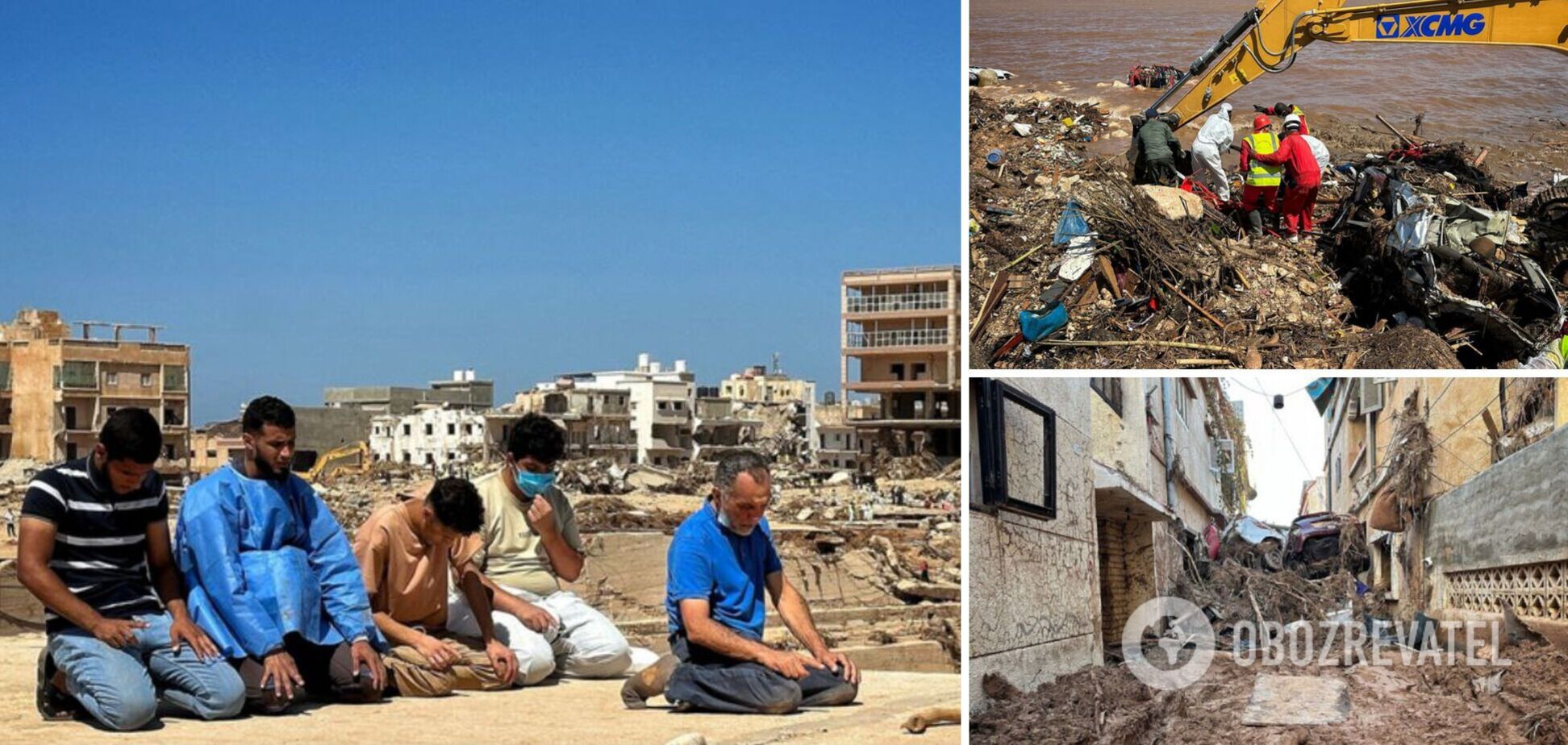 Почти 40 тысяч жителей Ливии стали перемещенными лицами из-за масштабного наводнения. Фото и видео