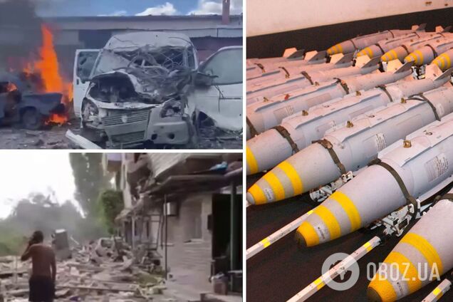 Окупант показав результат прильоту авіабомб JDAM по розташуванню військових РФ у Світлодарську. Відео