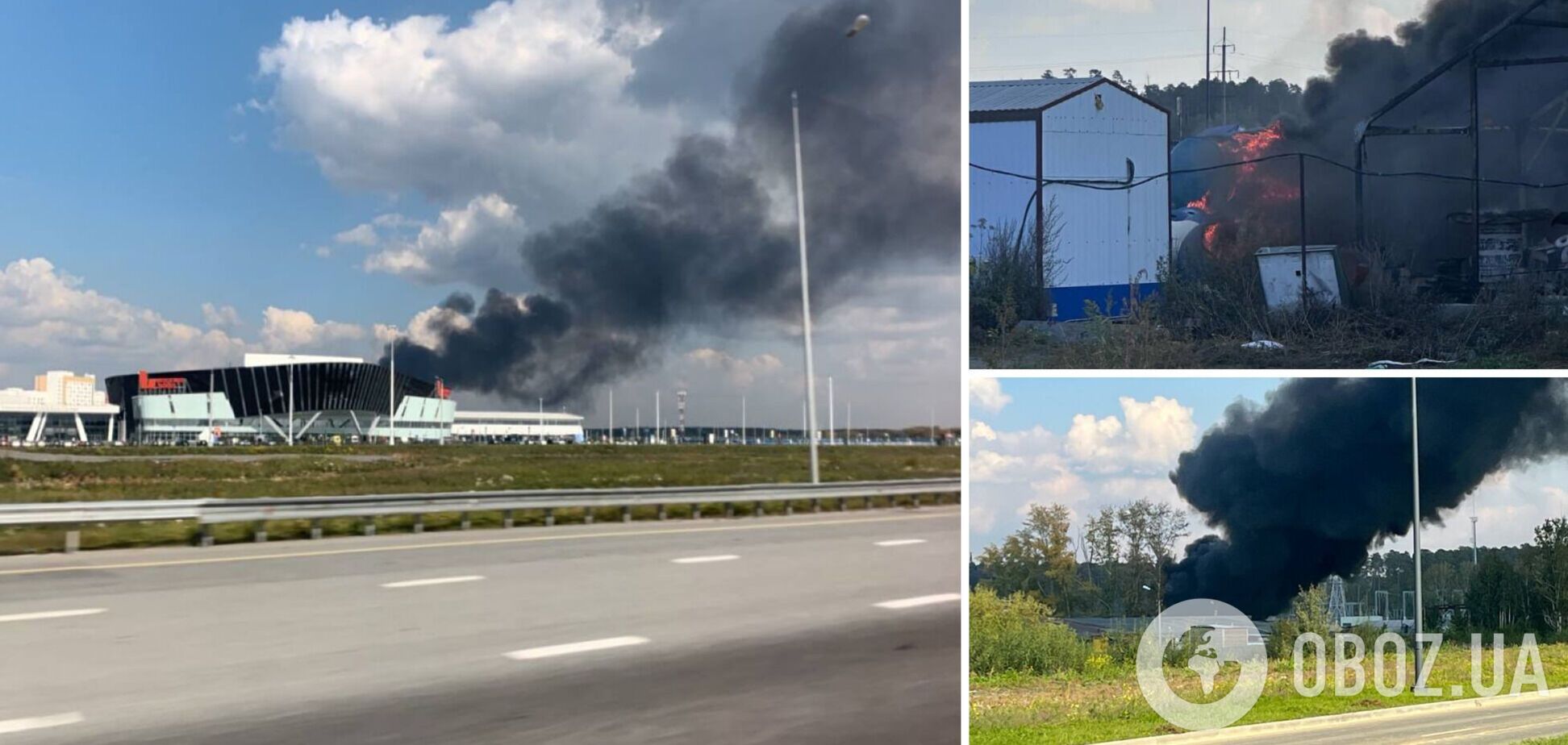 В российском Екатеринбурге произошел масштабный пожар в промзоне: детали и фото