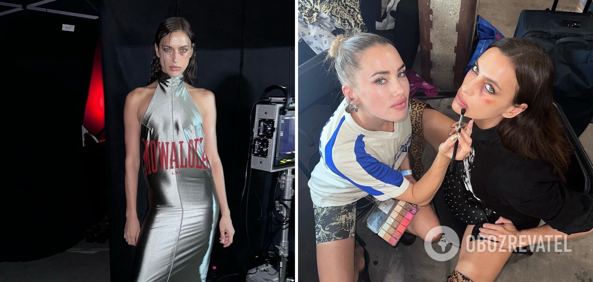Россиянка Ирина Шейк опозорилась на весь мир на модном показе с синяком под глазом. Скандальные фото