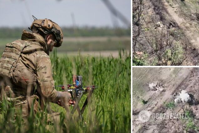 Дрон летел по идеальной траектории: ВСУ точным ударом уничтожили укрепленную позицию врага на Авдеевском направлении. Видео