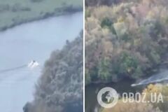 Українські дрони-камікадзе потопили три катери армії РФ на Херсонщині. Відео