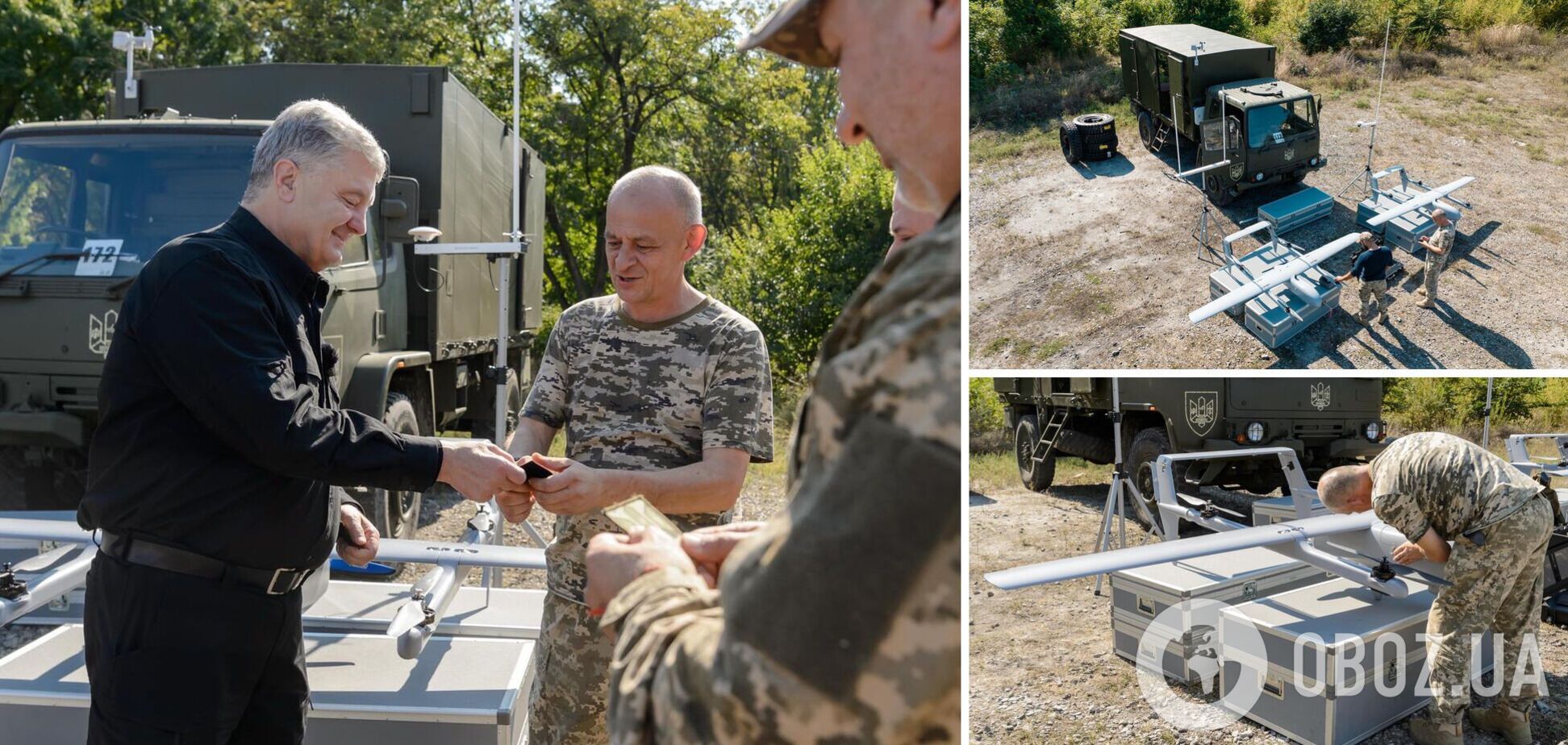 Порошенко привіз комплекс Poseidon бійцям 22-ї бригади, які ведуть важкі бої на Бахмутському напрямку