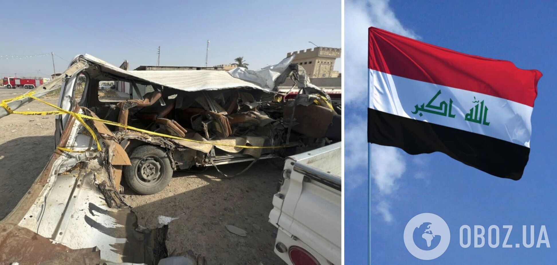 В Ираке автобус с паломниками попал в ДТП: 18 человек погибли. Фото