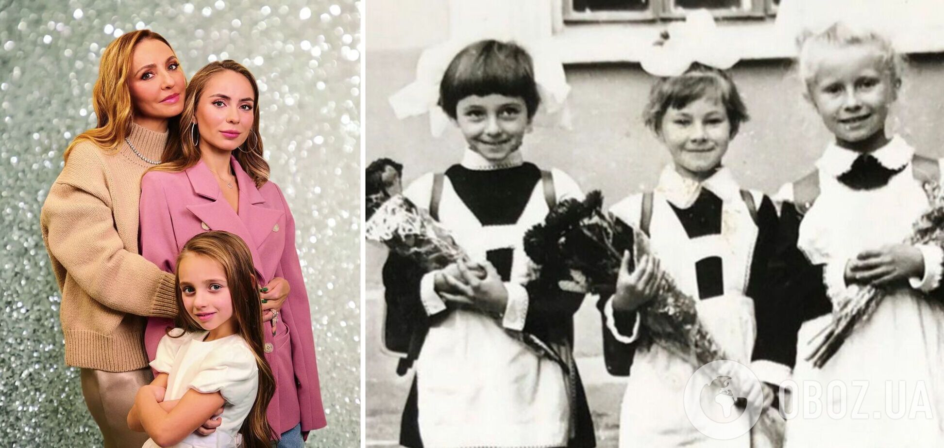 Навка отправила дочку в школу с 'украинским флагом'. Фотофакт