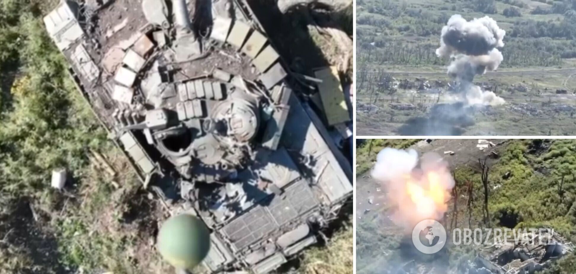 Українські десантники знищили ворожий танк точним влучанням: відео