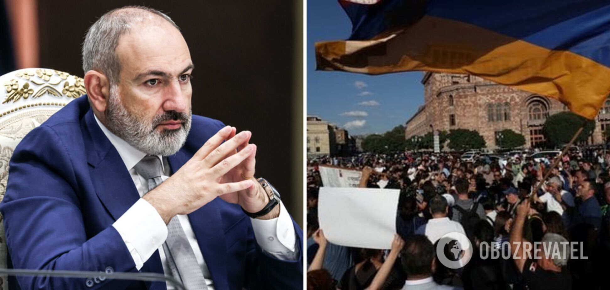 У Вірменії тривають протести на тлі ситуації в Нагірному Карабаху: Пашиняна хочуть відсторонити від влади