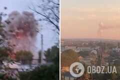 У Криму пролунали потужні вибухи: у Севастополі спалахнула пожежа. Фото і відео